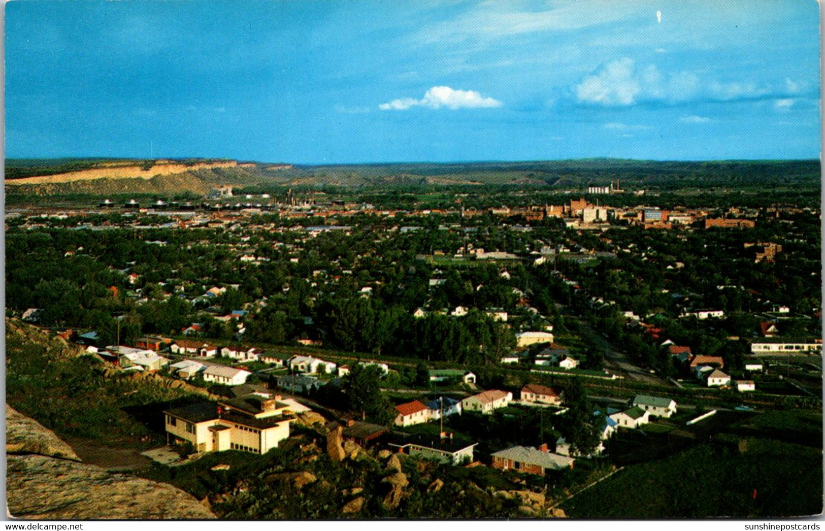 Montana Billings Birds Eye View From Top Of Rimrock - Billings