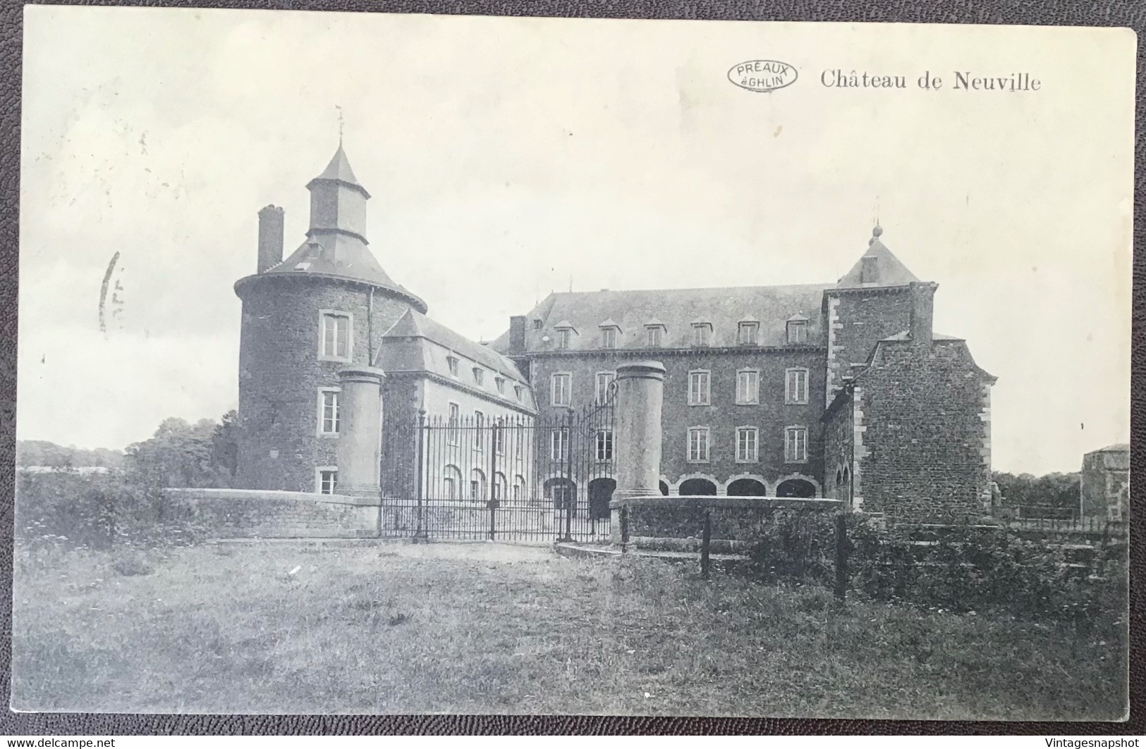 Château De NEUVILLE EN CONDROZ.  1 Carte Postée En 1935 (Préaux à Ghlin). - Neupre