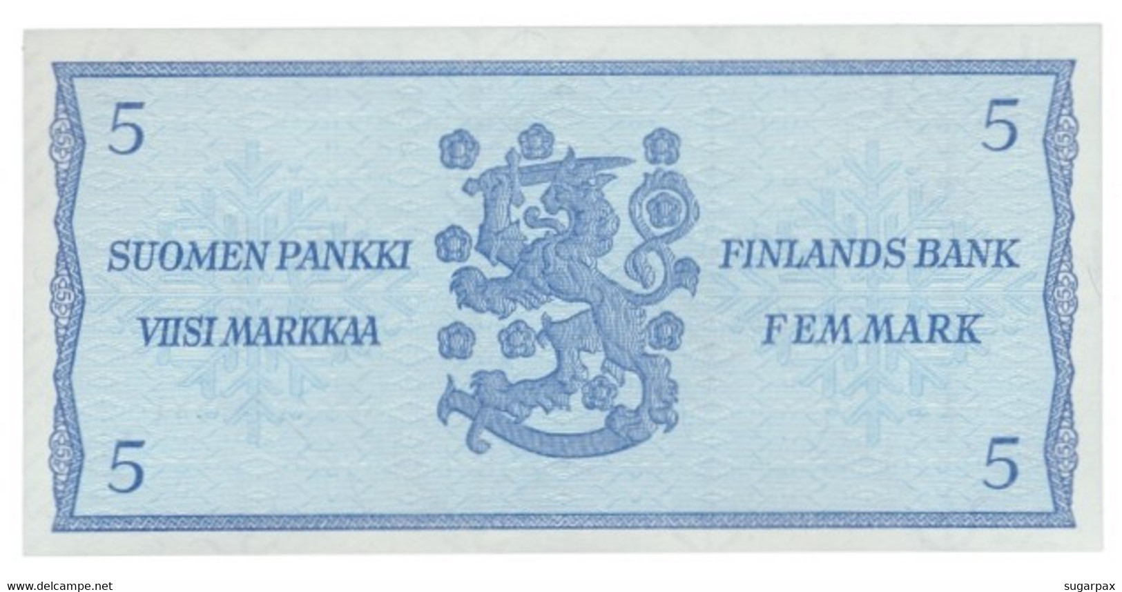 FINLAND - 5 Markkaa - 1963 - P 99 - Unc. - Suomen Pankki - Finlands Bank - Finnland