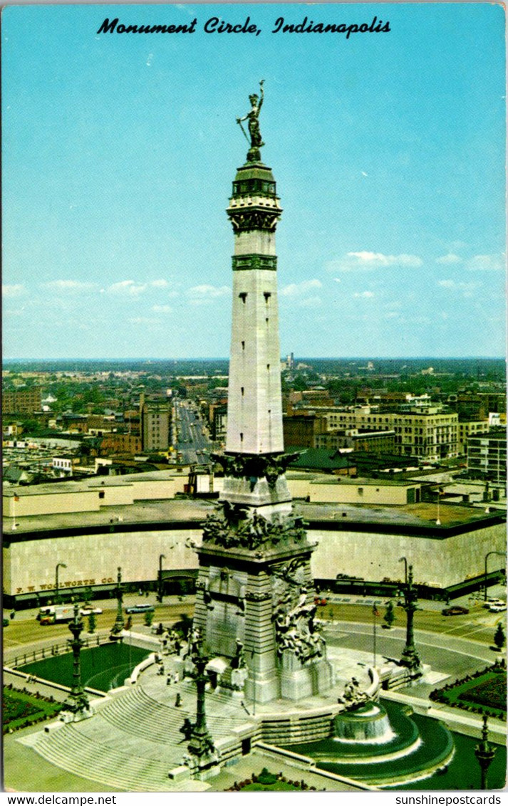 Indiana Indianapolis Monument Circle Soldiers And Sailors Monument - Indianapolis