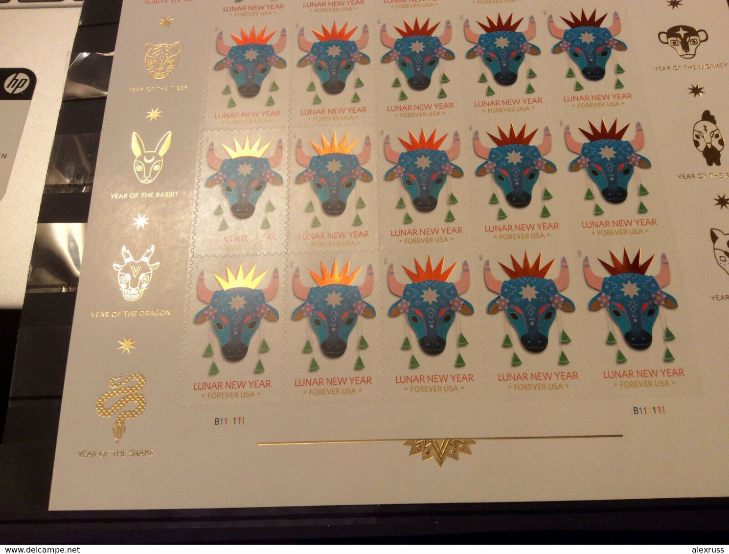 US 2021 Chinese Lunar New Year Series: Year Of The Ox, Sheet Of 20 Forever Stamps, Special Print, VF MNH**,,See Pics !! - Unused Stamps