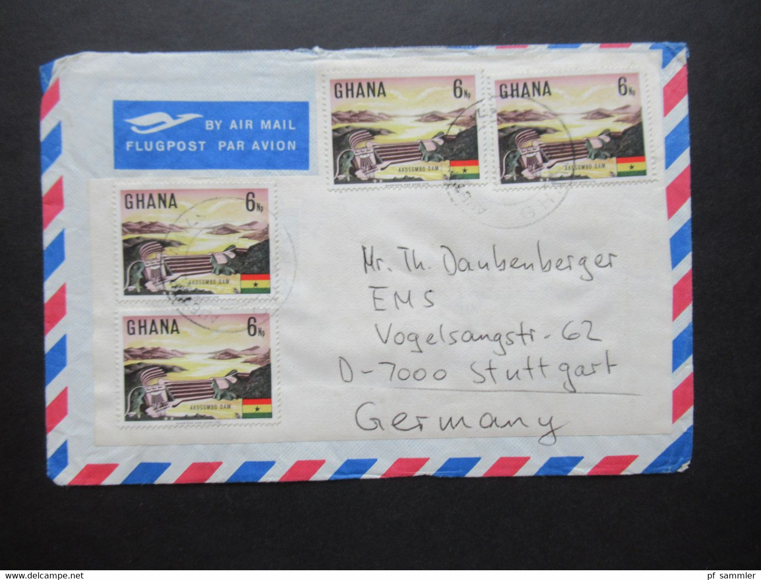 Afrika Ghana Kleiner Belegeposten 3 Stück 1970er Jahre / Schöne Frankaturen / Air Mail / Luftpost - Tanzania (1964-...)