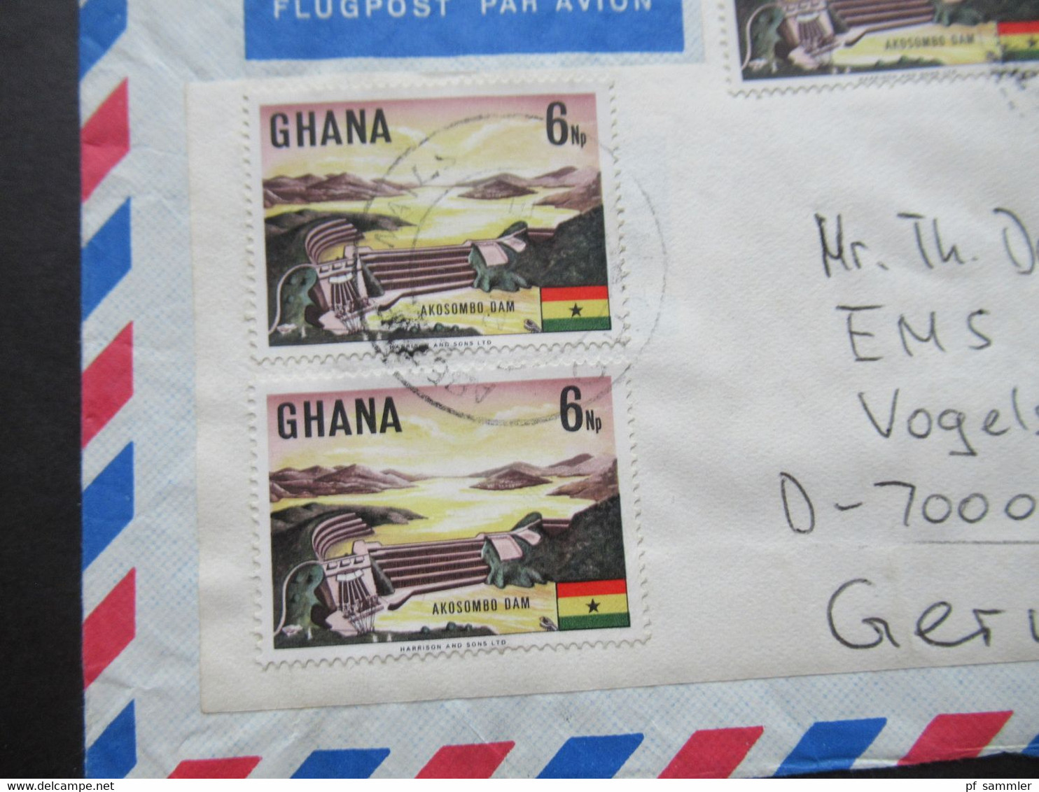 Afrika Ghana Kleiner Belegeposten 3 Stück 1970er Jahre / Schöne Frankaturen / Air Mail / Luftpost - Tanzanie (1964-...)