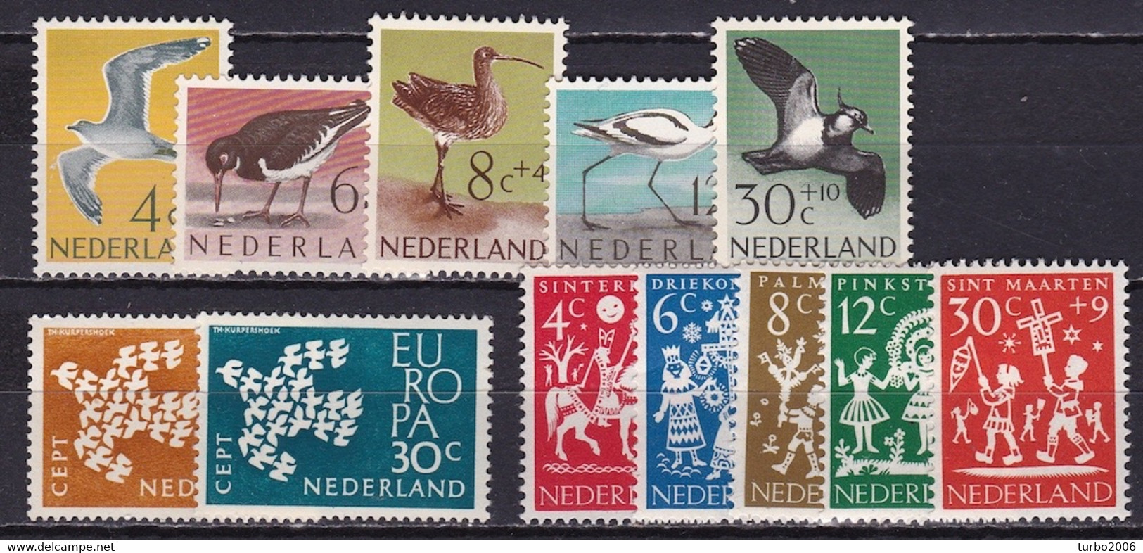 1961 Complete Jaargang Postfris NVPH 752 / 763 - Full Years