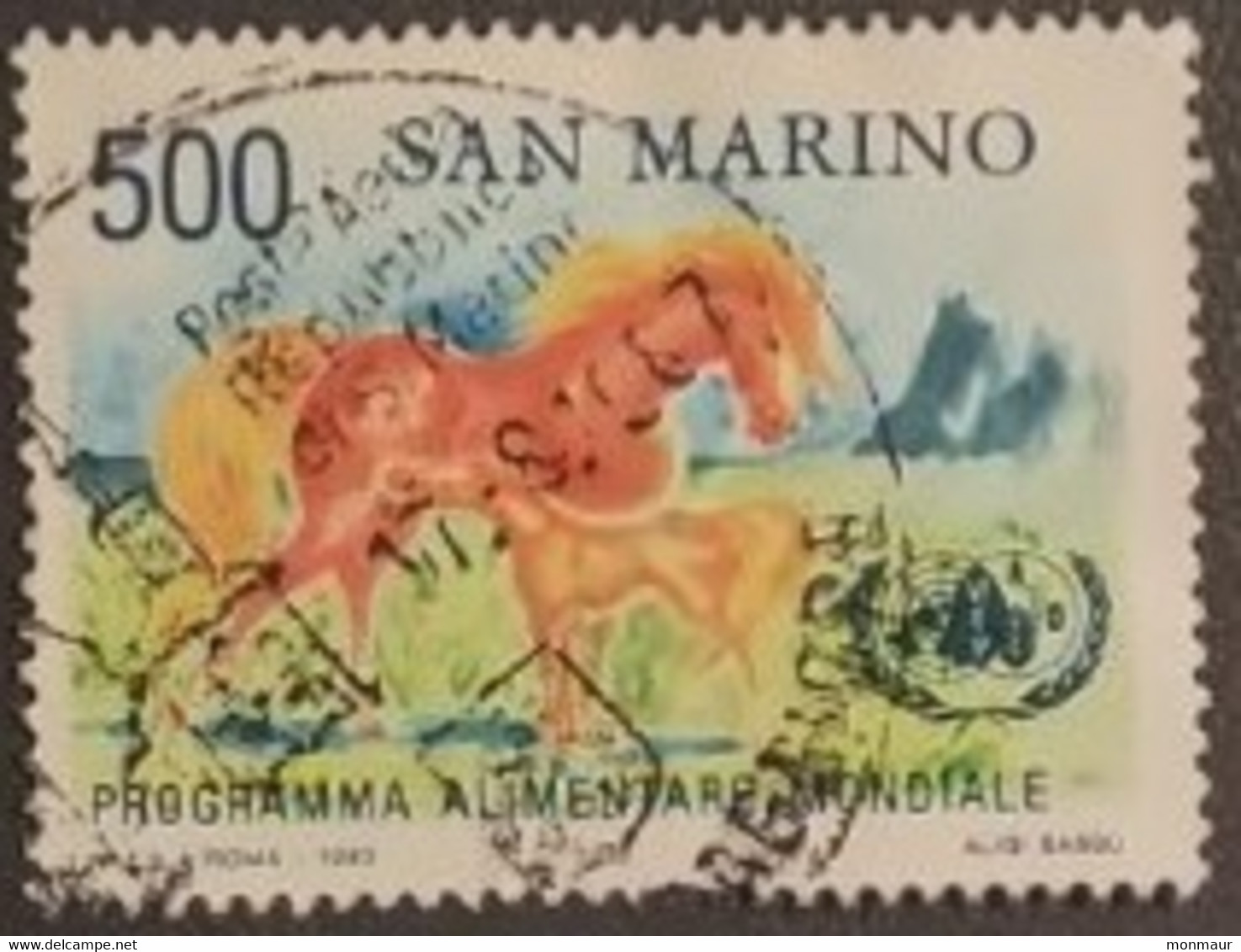 SAN MARINO 1983 PROGRAMMA ALIMENTARE MONDIALE - Used Stamps