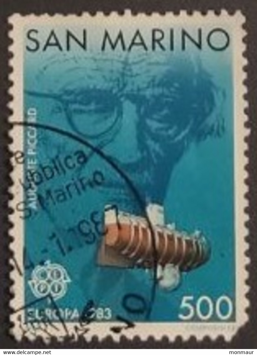 SAN MARINO 1983  EUROPA AUGUSTE PICCARD - Used Stamps