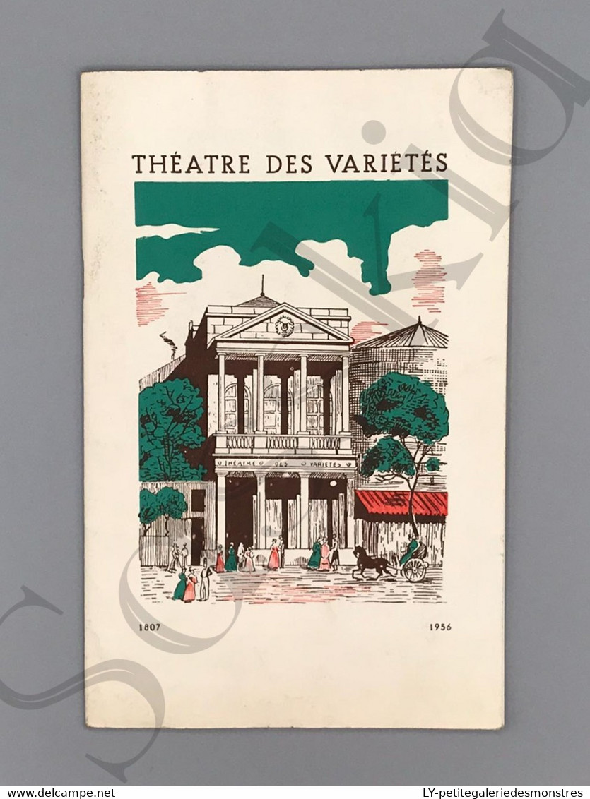 #VP90 - Théâtre Des Variétés 1956 - Paris Galant - PUB Caron SNCF Air France ... - Programmes