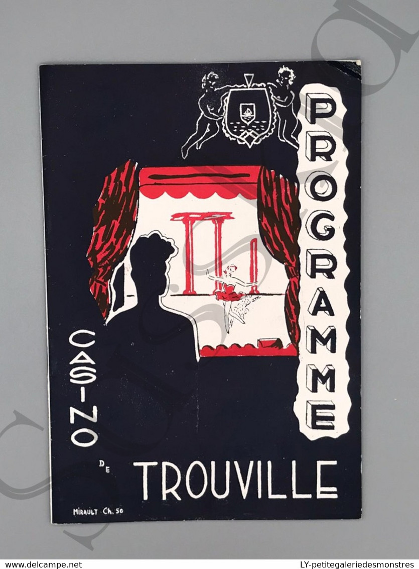 #VP94 - CASINO De Trouville - Programme De 1951- Mozart De Sacha GUITRY - Comédie En 3 Actes - Programmes