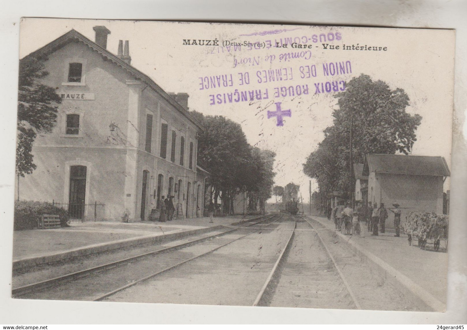 CPA MAUZE SUR LE MIGNON (Deux Sèvres) - La Gare Vue Intérieure - Mauze Sur Le Mignon