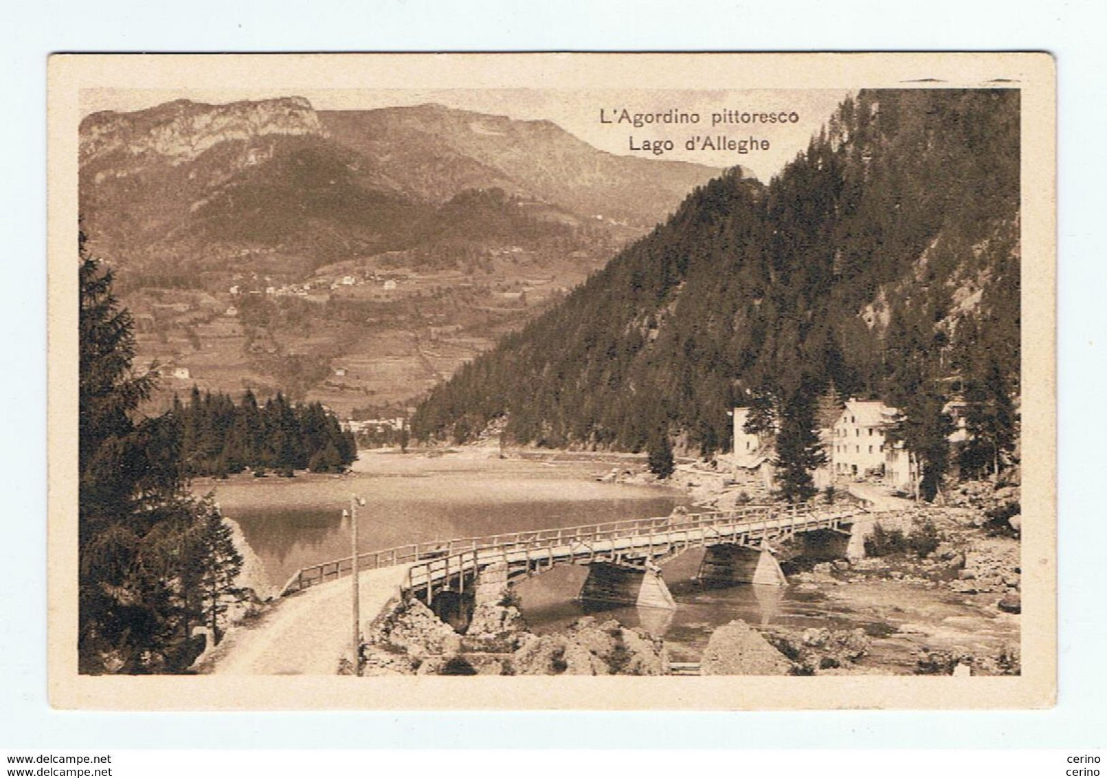 AGORDINO  PITTORESCO (BL):  LAGO  D' ALLEGHE  -  FP - Watertorens & Windturbines