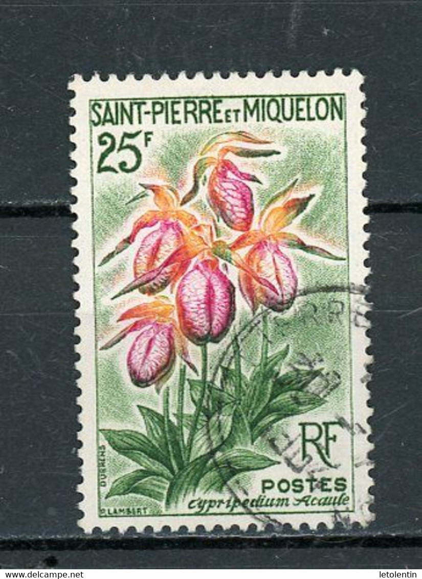 SAINT PIERRE ET MIQUELON - FLORE -  N° Yt 362 Obli. - Usati