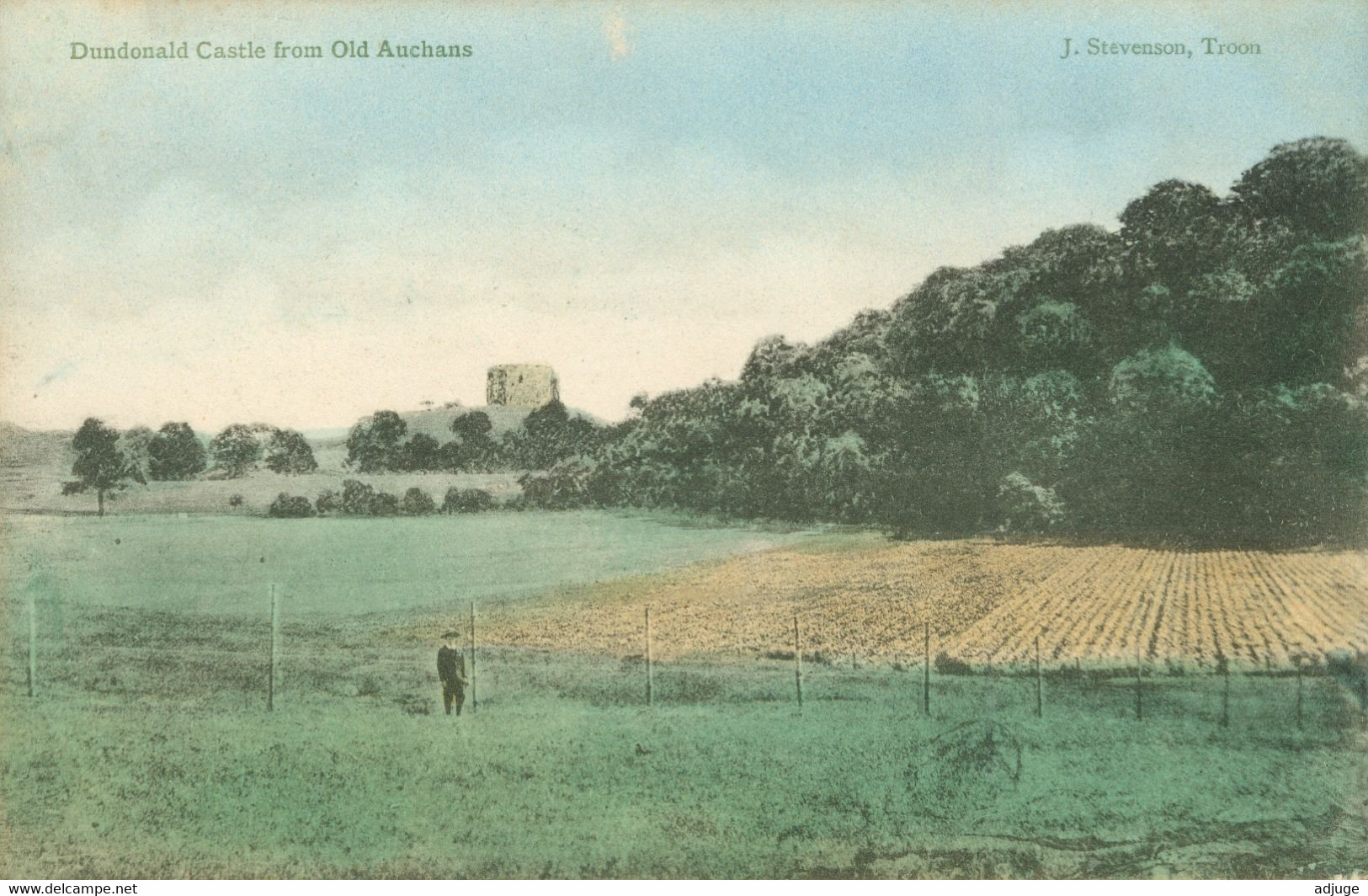 OPC- Scotland - DUNDONALD CASTLE From OLD AUCHANS - Edit. J. Stevenson, Troon * 2 Scan* - Ayrshire