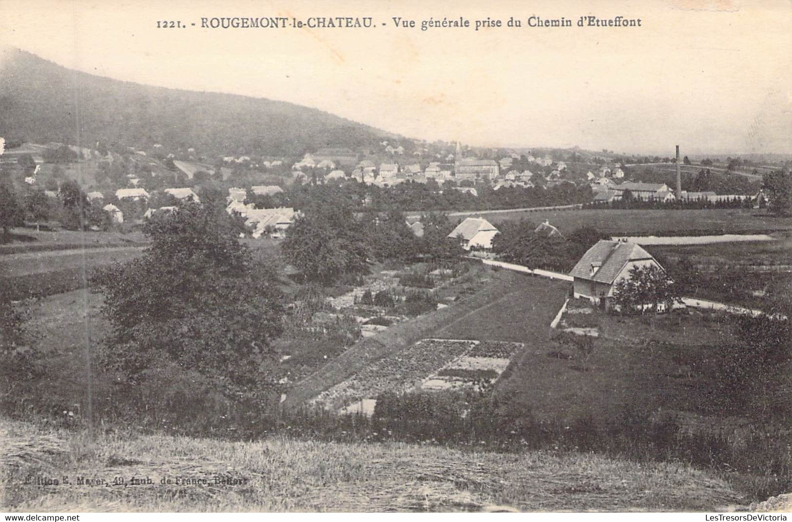 FRANCE - 90 - ROUGEMONT LE CHATEAU - Vue Générale Prise Du Chemin D'Etueffont - Carte Postale Ancienne - Rougemont-le-Château