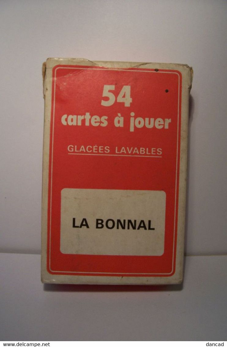 LA  BONNAL   ( La Chaussette  C'est )    - JEU DE 54 CARTES  ( Dont  2 Jokers)   - PUBLICITE - 54 Cartas