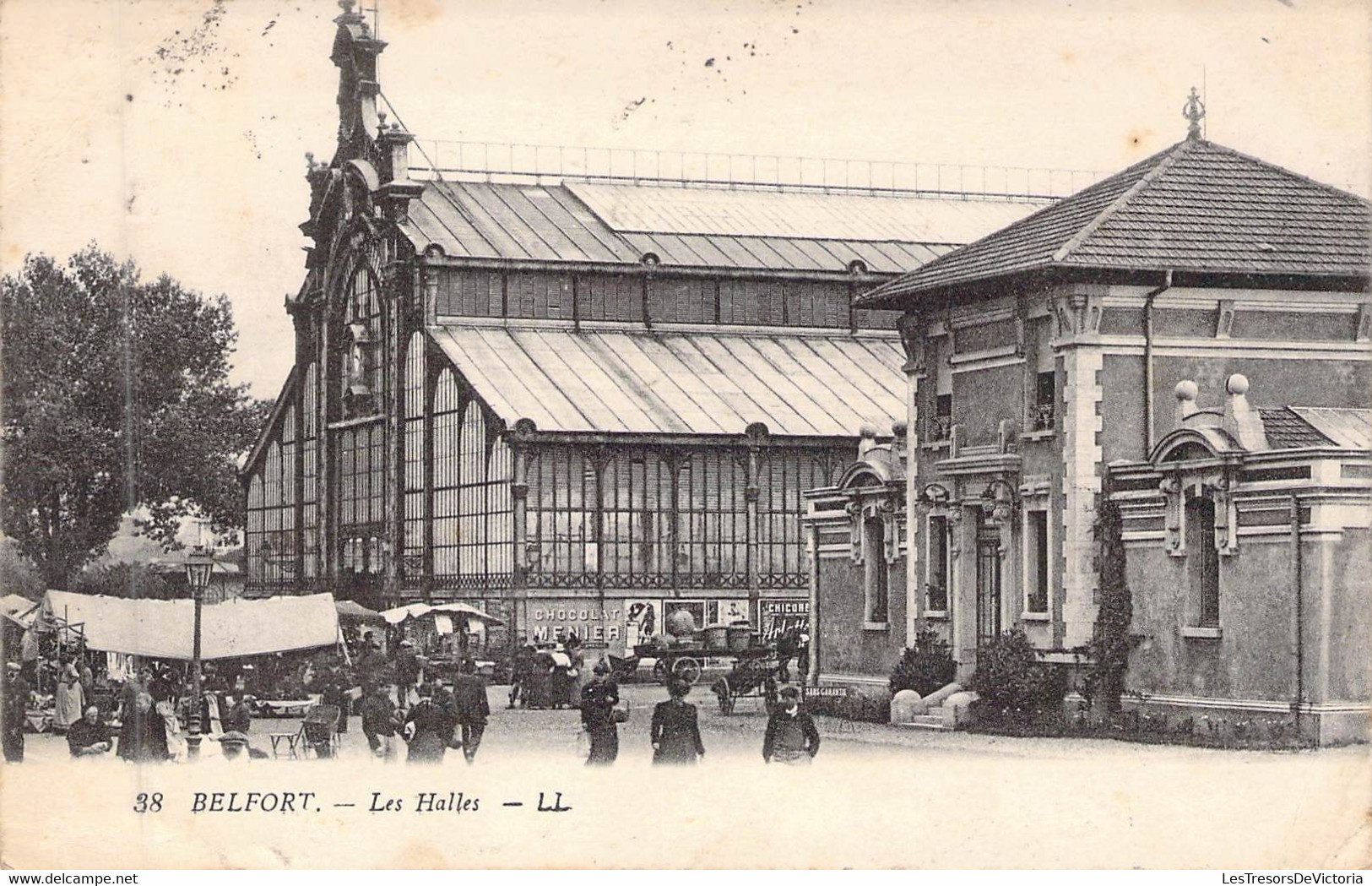 FRANCE - 90 - BELFORT - Les Halles - LL - Carte Postale Ancienne - Belfort - Ciudad