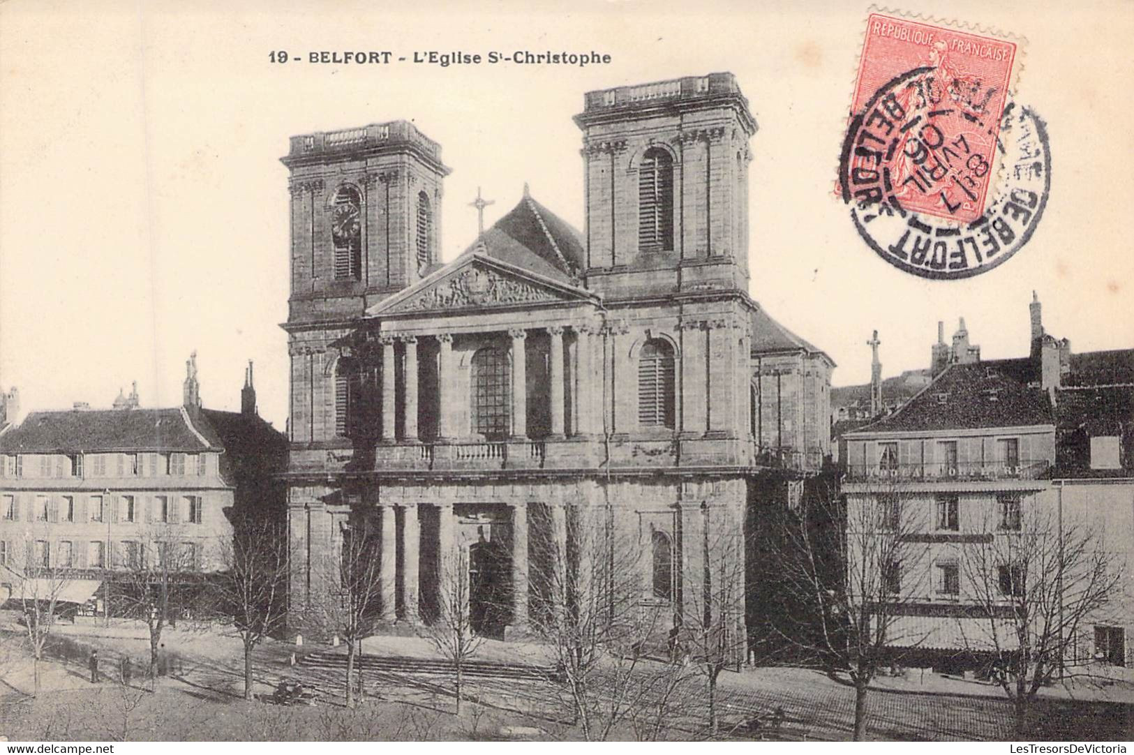 FRANCE - 90 - BELFORT - L'église Saint Christophe  - Carte Postale Ancienne - Belfort - Stad