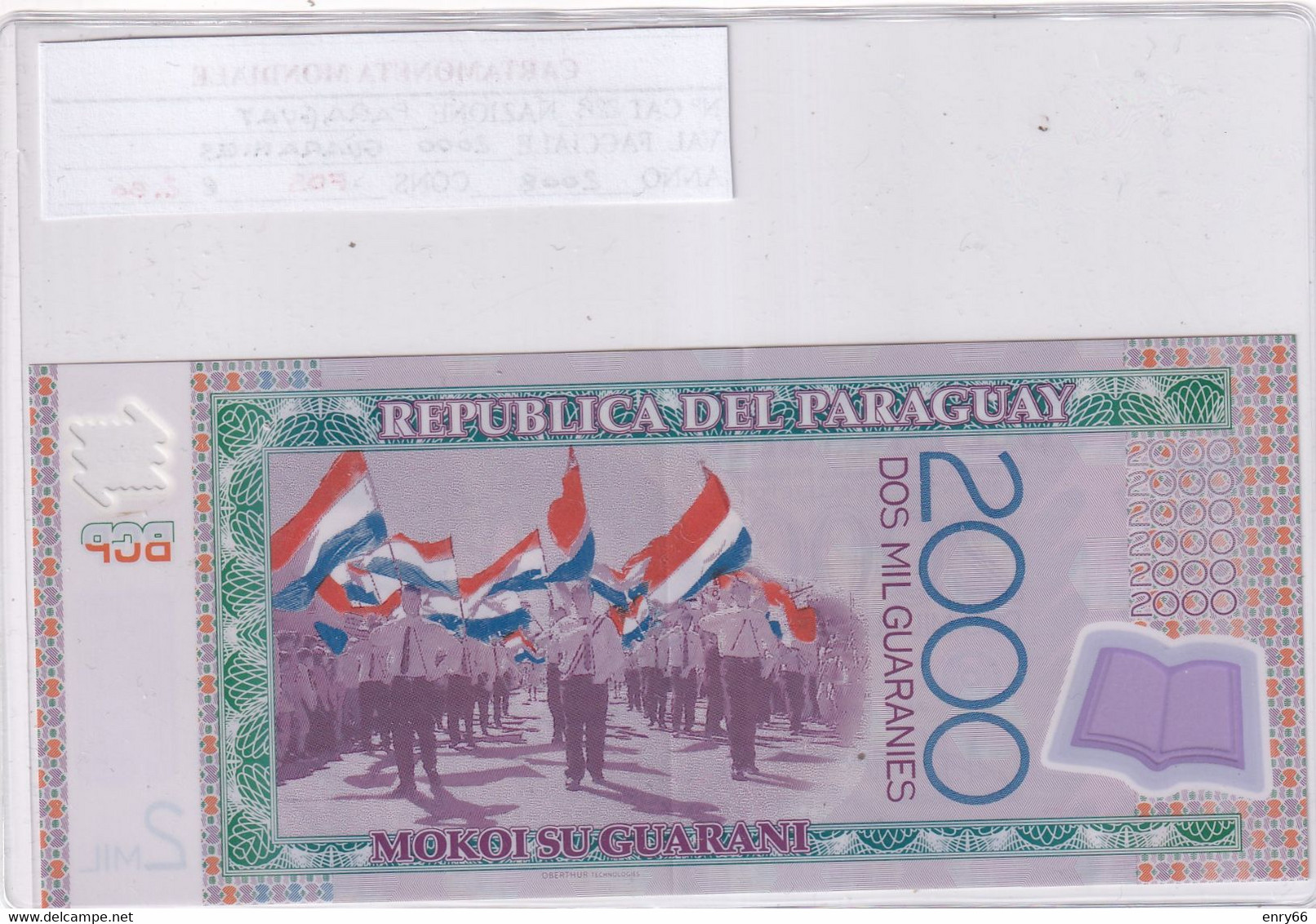 PARAGUAY 2000 GUARANIES 2008 P 22B - Paraguay