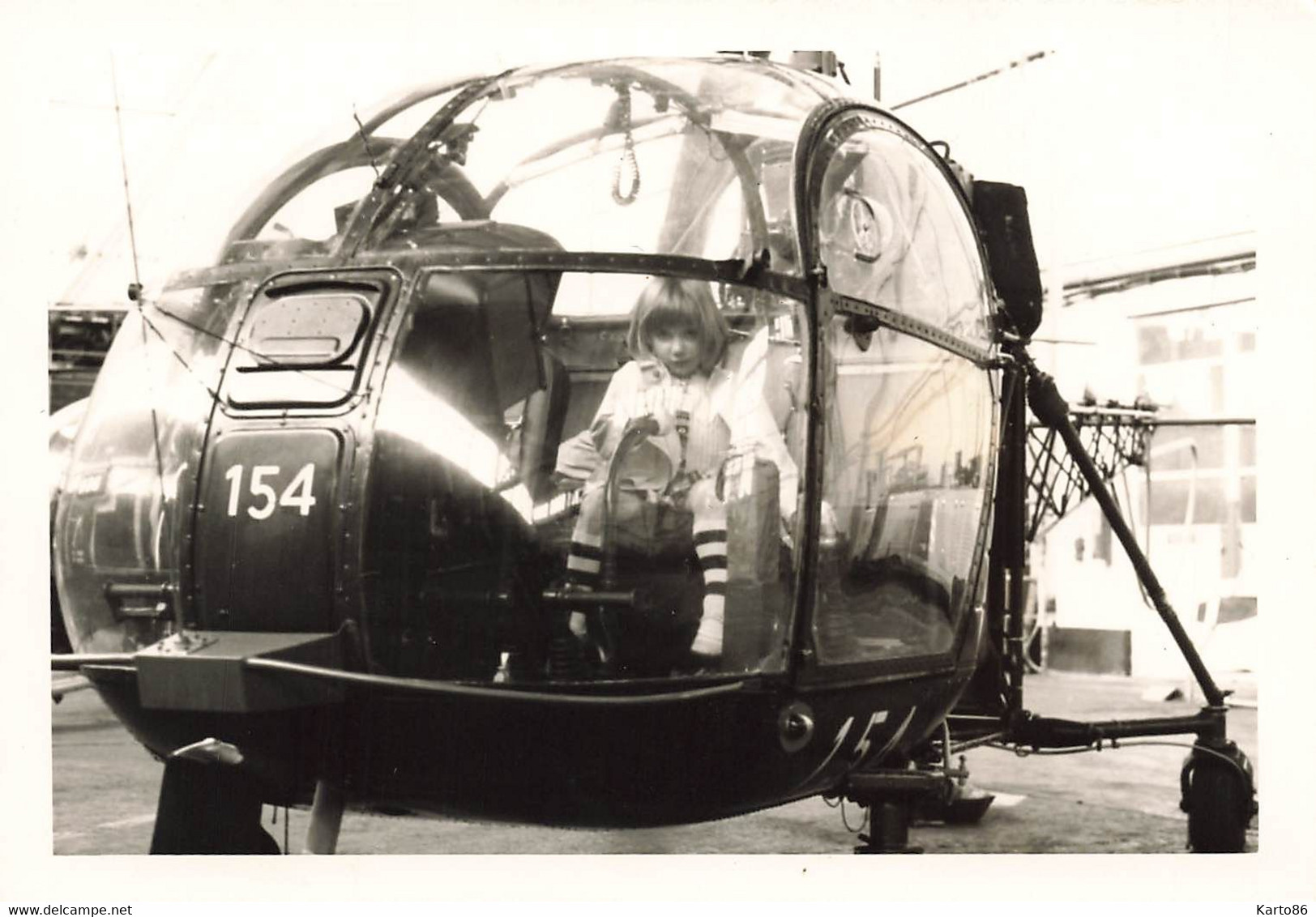 Hélicoptères Aviation * 4 Photos Anciennes 13x9cm * Hélicoptère Type Modèle Marque ? - Helikopters