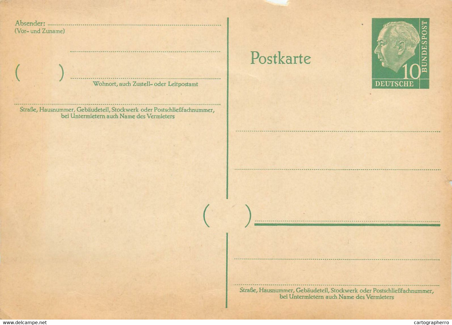 Postkarte Deutsche Bundespost Stationery Postal 10 X 15 Cm - Postcards - Mint