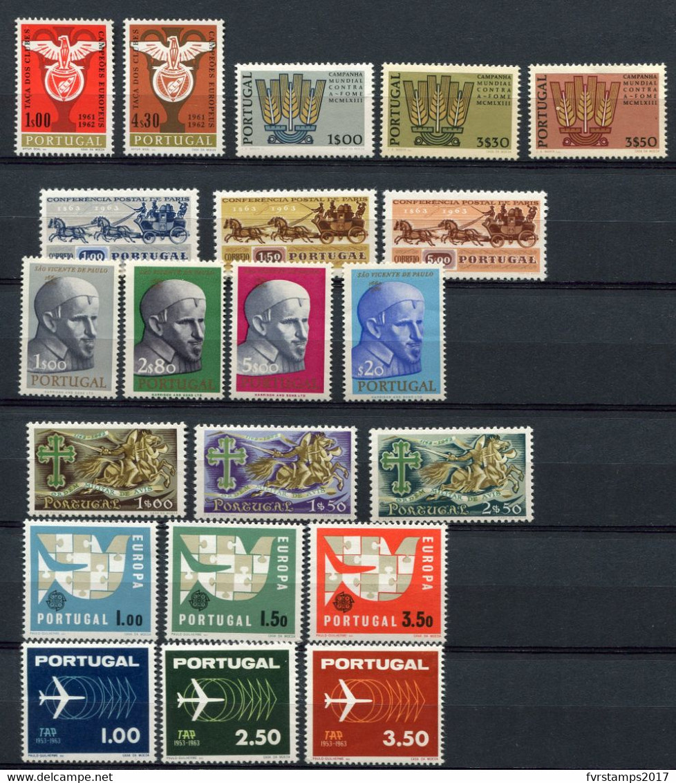 Portugal - 1963 - MNH ** - Complete Year Set - Mi933/953 - Cv € 33,50 - Full Years