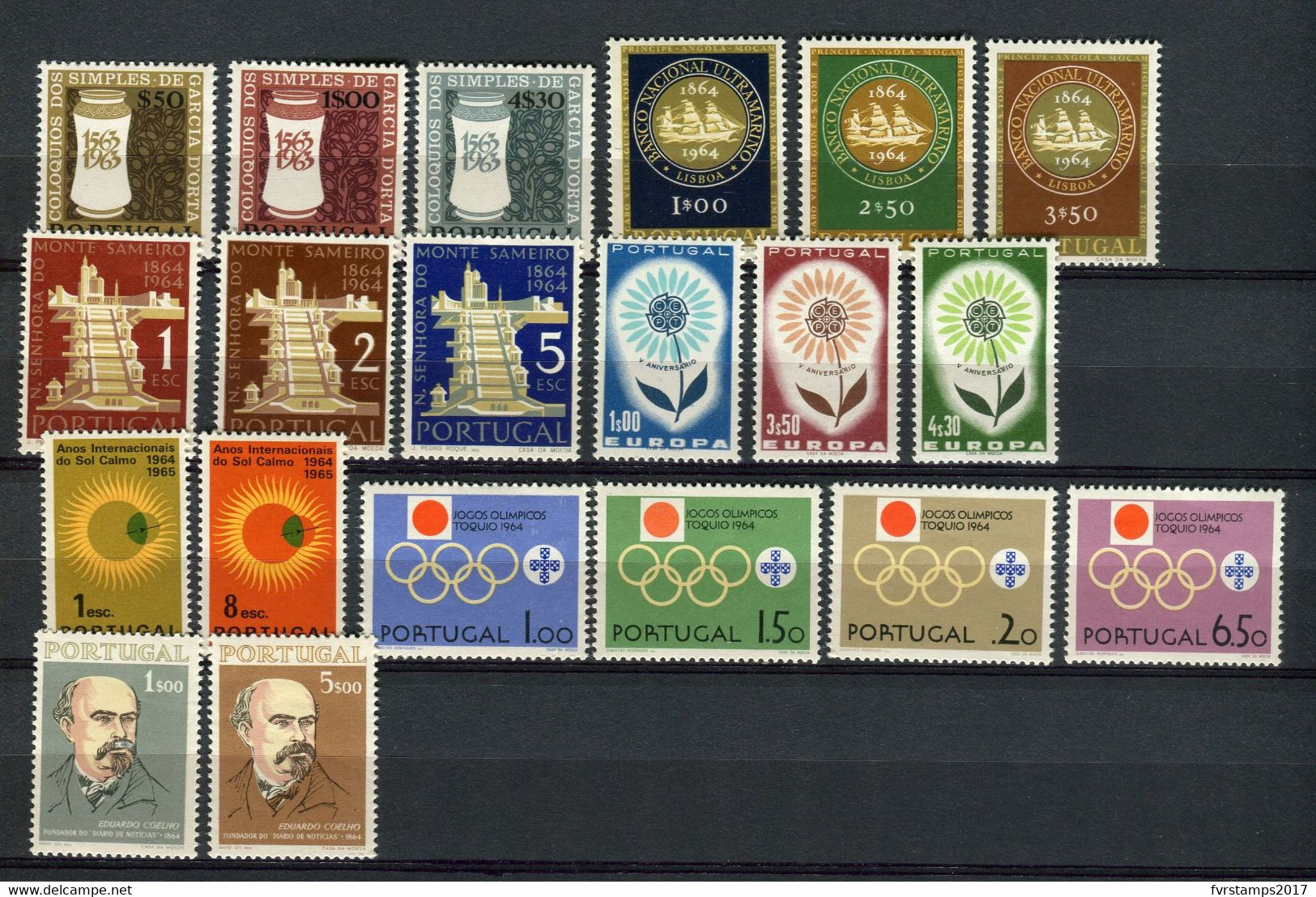 Portugal - 1964 - MNH ** - Complete Year Set - Mi954/973 - Cv € 48,50 - Ganze Jahrgänge