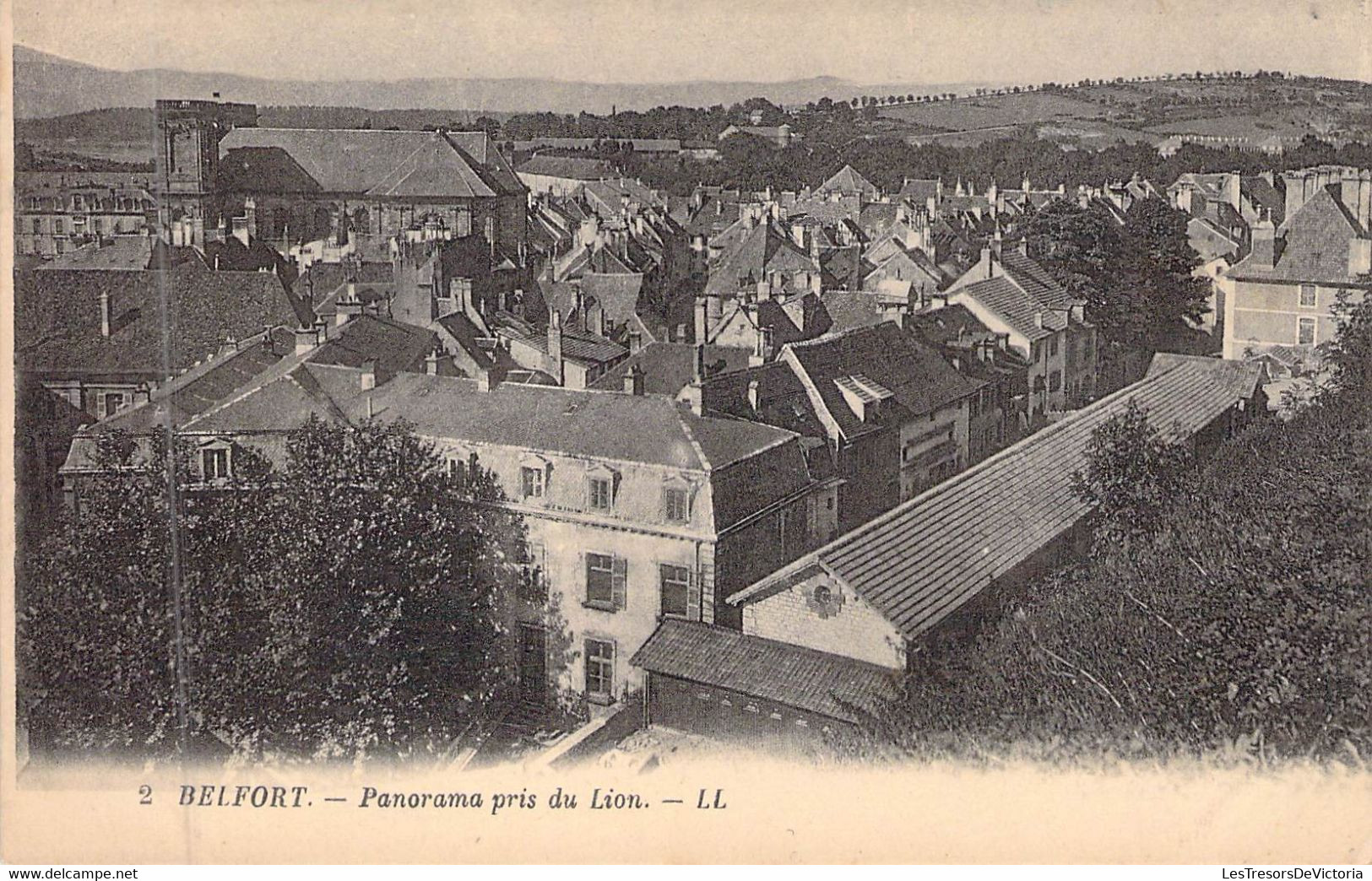 FRANCE - 90 - BELFORT - Panorama Pris Du Lion - LL - Carte Postale Ancienne - Belfort - Ciudad