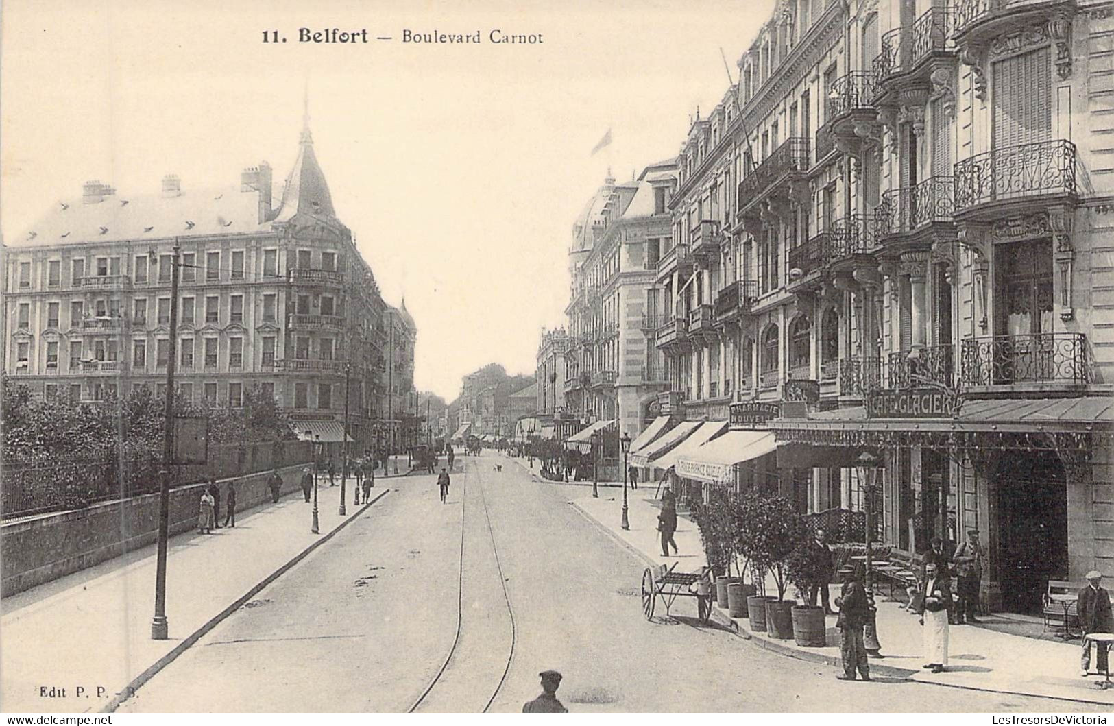 FRANCE - 90 - BELFORT - Boulevard Carnot - PPB - Carte Postale Ancienne - Belfort - City