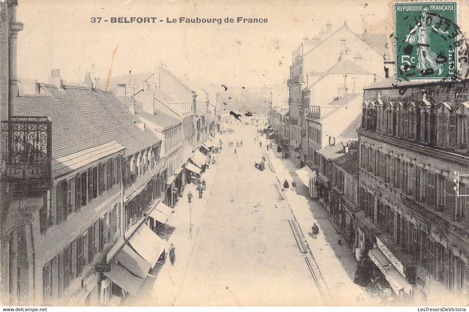 FRANCE - 90 - BELFORT - Le Faubourg De France - Carte Postale Ancienne - Belfort - Stad