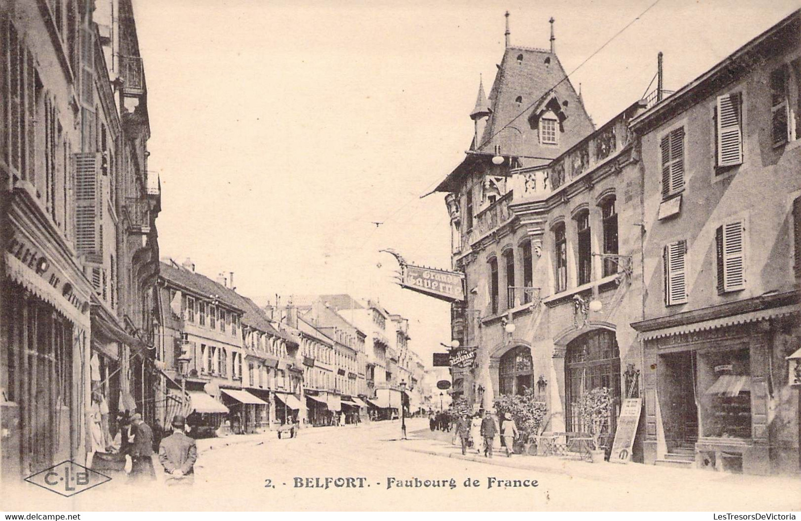 FRANCE - 90 - BELFORT - Le Faubourg De France - Etablissement C LARDIER - Carte Postale Ancienne - Belfort - Stad