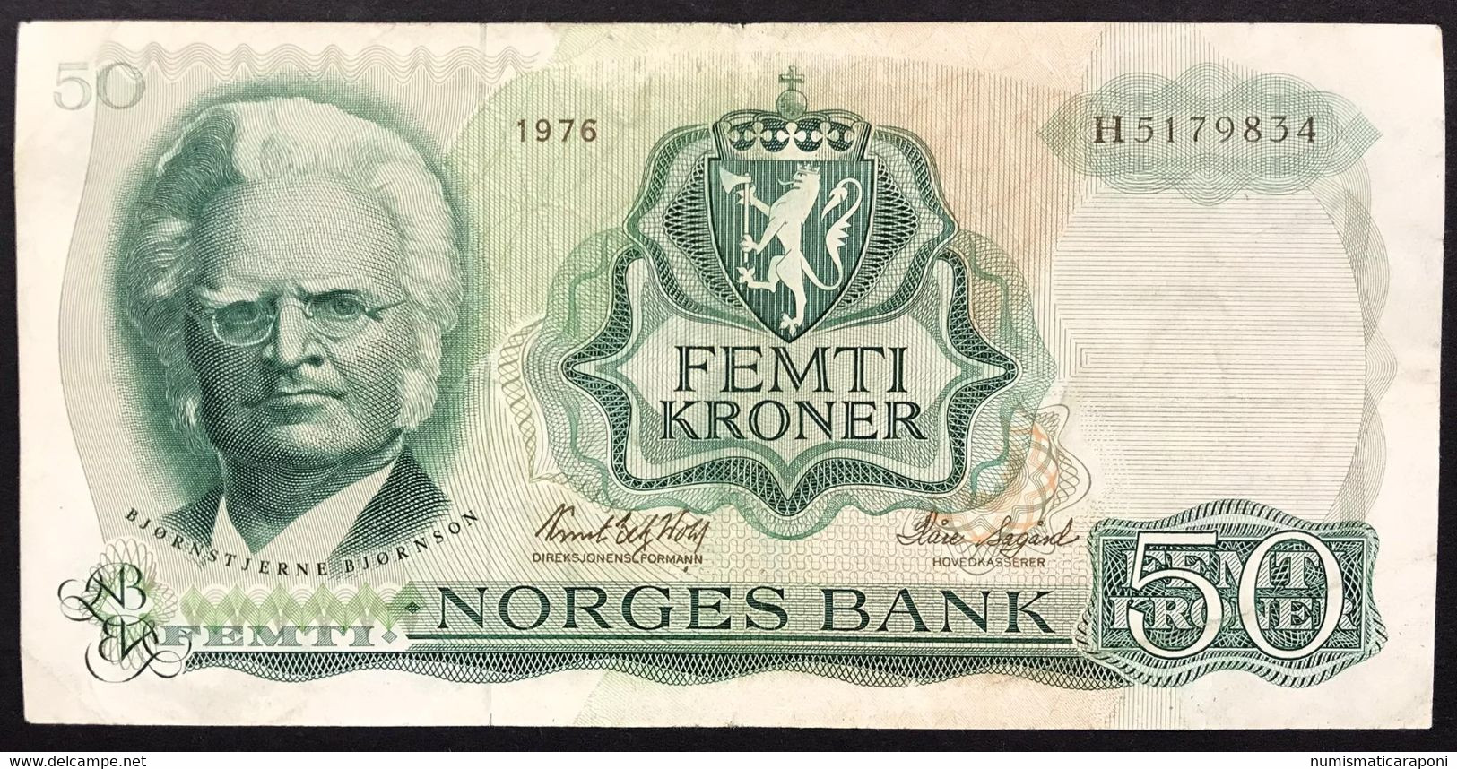 Norge Norway Norvegia 50 Kroner Pick#37 Bb Vf Pressato LOTTO 4376 - Norvège