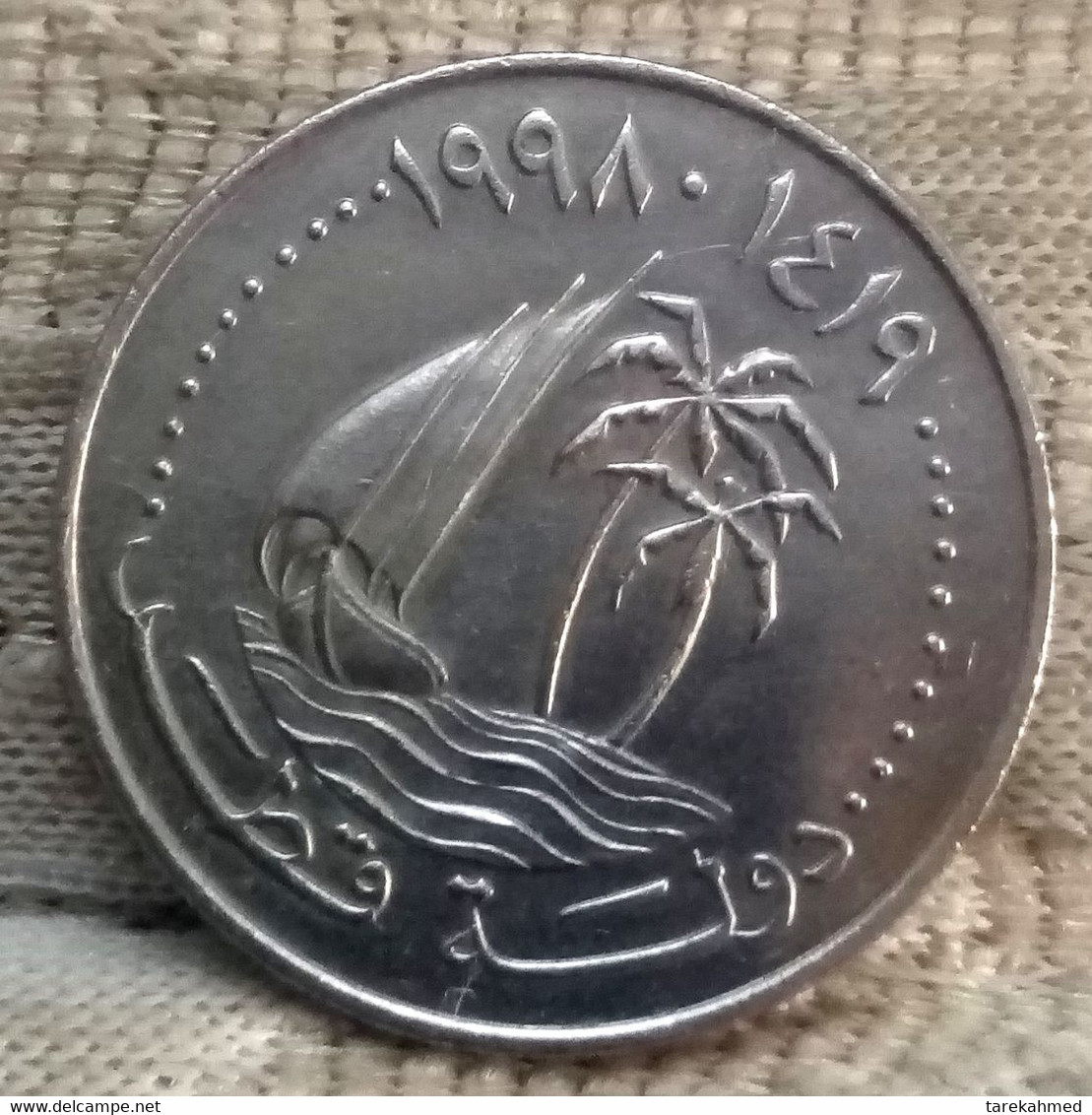 Qatar , 50 Dirham , 1998 , Km 5 , Perfect , Agouz - Qatar