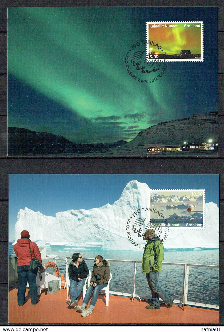 Greenland 2012.  CEPT.  Michel  613 - 614  Maxi Cards. - Maximumkaarten