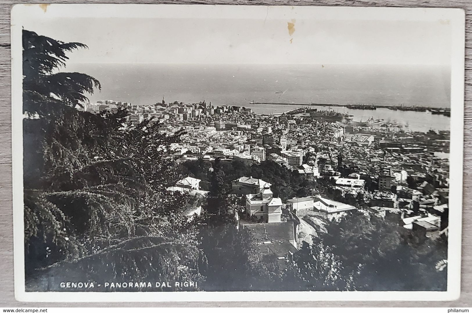 REPUBBLICA SOCIALE ITALIANA 5.6.1945 - GENOVA PANORAMA DAL RIGHI - RSI - SEGNATASSE PARZIALE - Segnatasse