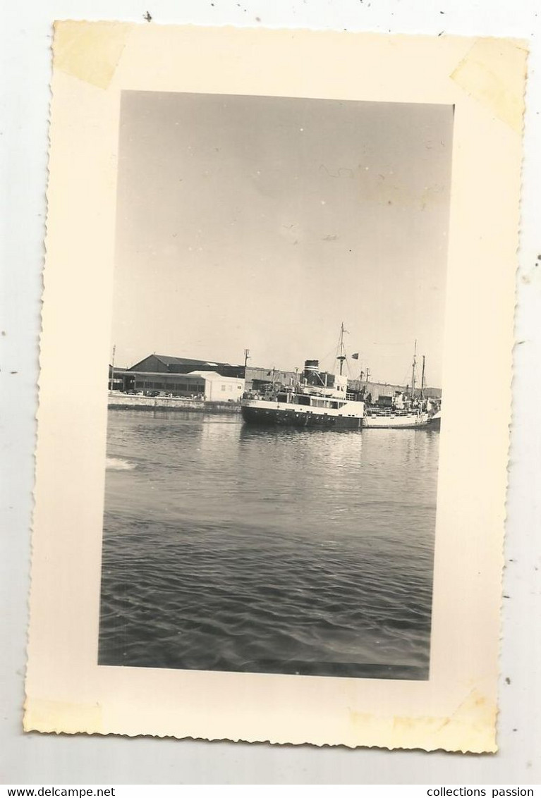 Photographie , 135 X 90 Mm, Bateau, LYAUTEY, ROUEN - Barcos