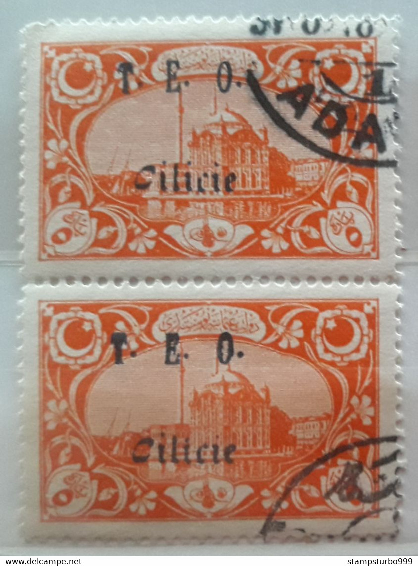 Cilicie, France Colonies,Turkey, Turkeiy 1918, Surch. 5 Pa.   Used 2 Stamps - Oblitérés