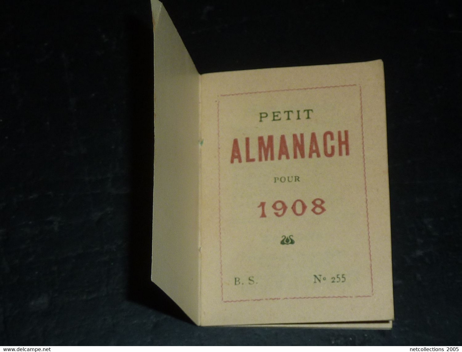 ENSEMBLE DE 3 PETITS FORMAT 1 CALENDRIER 1924 + 2 ALMANACH 1906 imprimerie du royale & 1908 autres (fév/23)