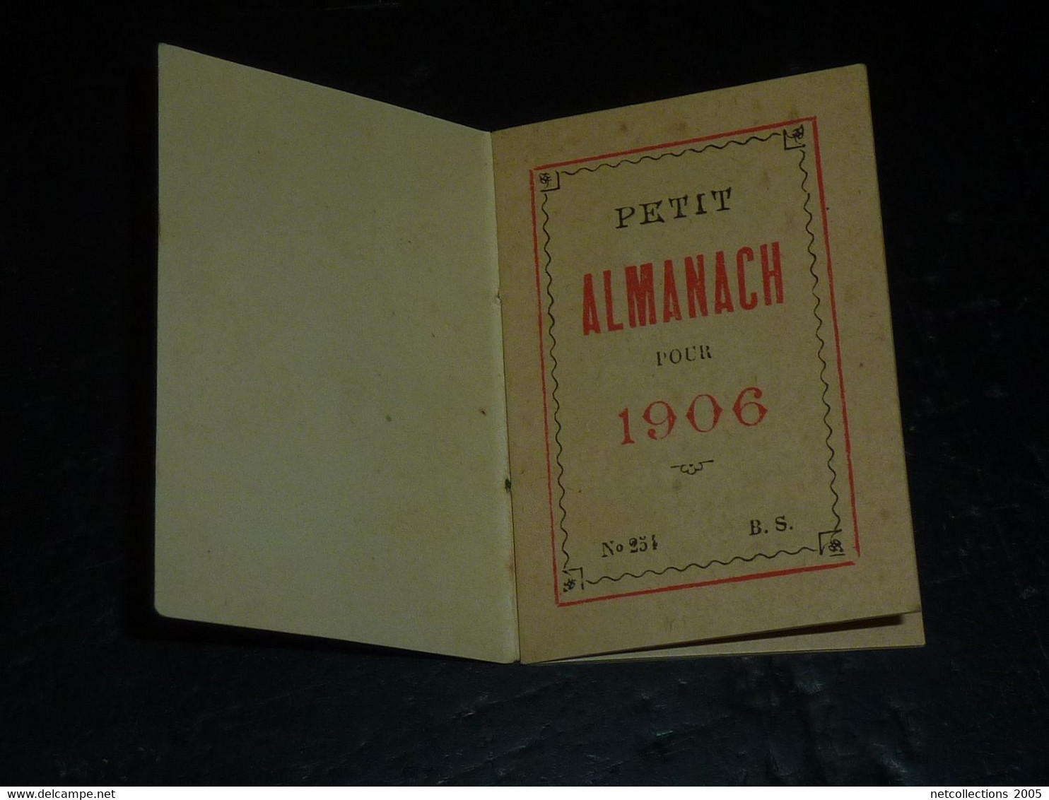 ENSEMBLE DE 3 PETITS FORMAT 1 CALENDRIER 1924 + 2 ALMANACH 1906 imprimerie du royale & 1908 autres (fév/23)