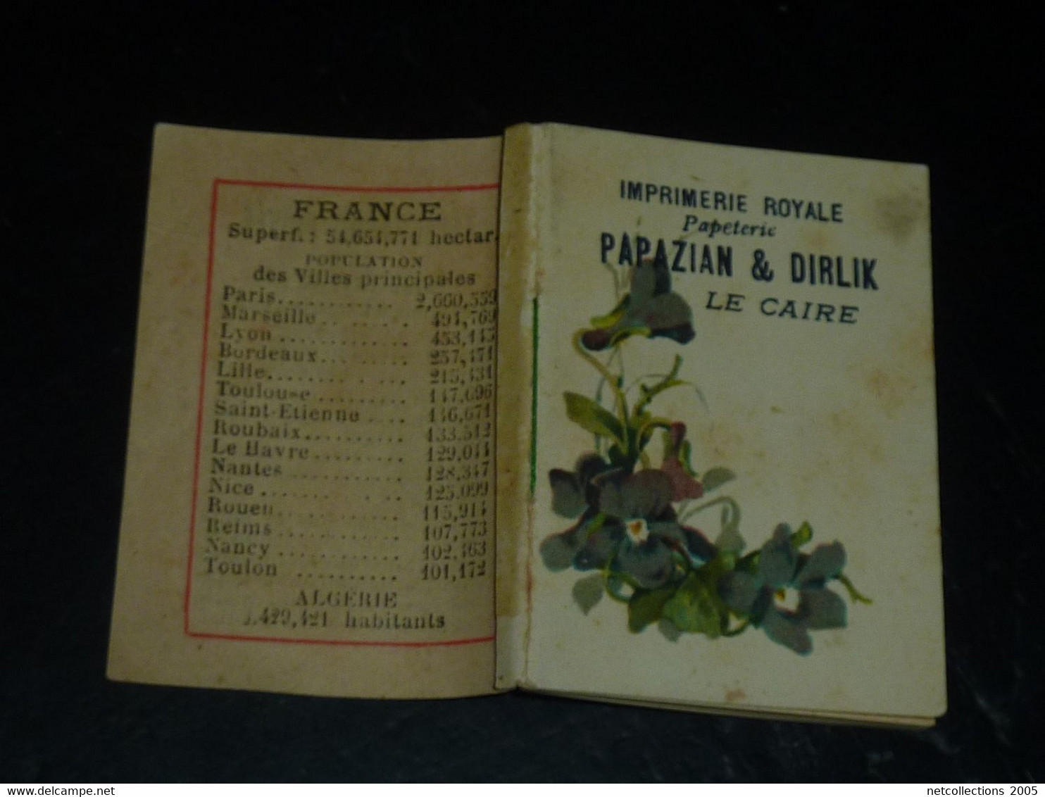 ENSEMBLE DE 3 PETITS FORMAT 1 CALENDRIER 1924 + 2 ALMANACH 1906 imprimerie du royale & 1908 autres (fév/23)