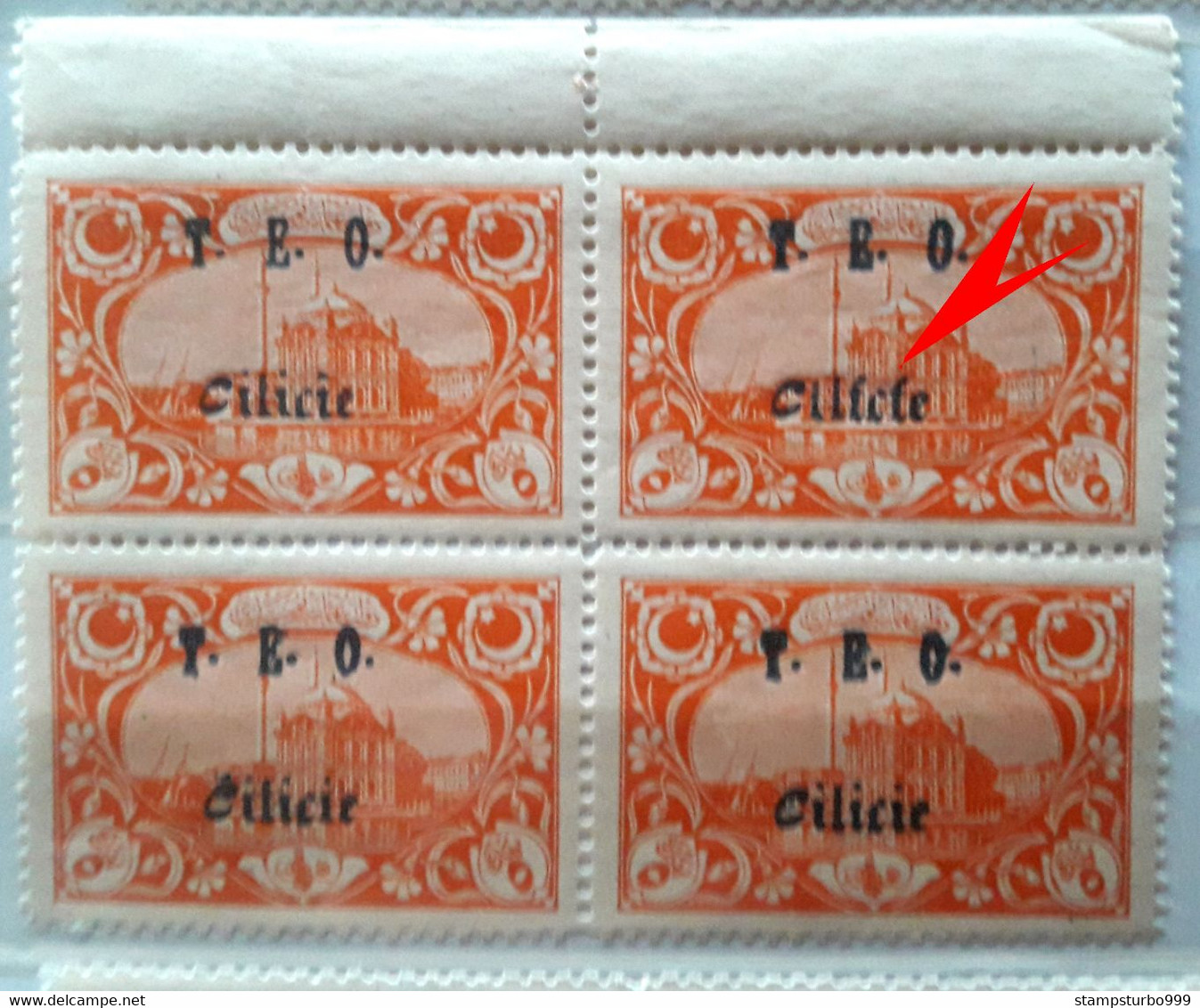 Cilicie, France Colonies,Turkey, Turkeiy 1918, Surch. 5 Pa.Error Surch. MNH** 4 Stamps - Usados