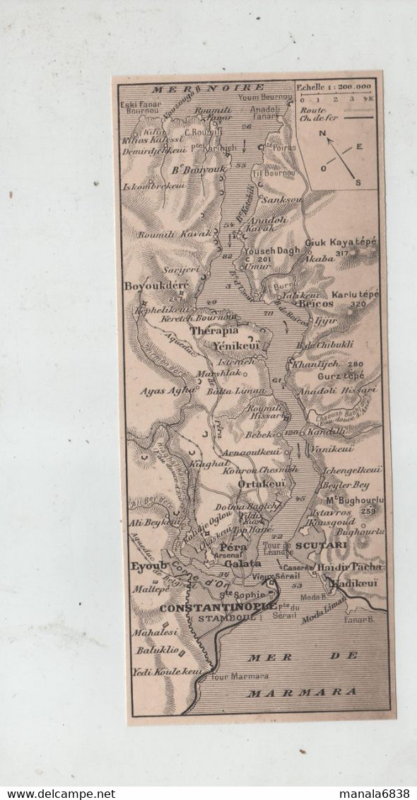 Mer Noire Marmara 1918  Pera Galata Scutari  Ortakeui Constantinople Yenikeui Therapia - Altri & Non Classificati