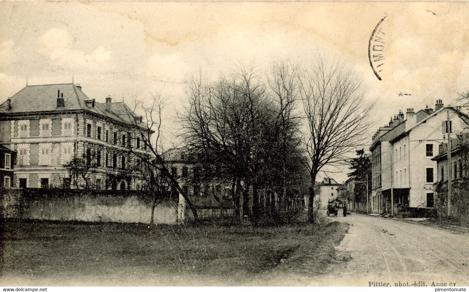 SAINT JULIEN SOUS PREFECTURE ET ENTREE DE LA VILLE 1910 - Saint-Julien-en-Genevois