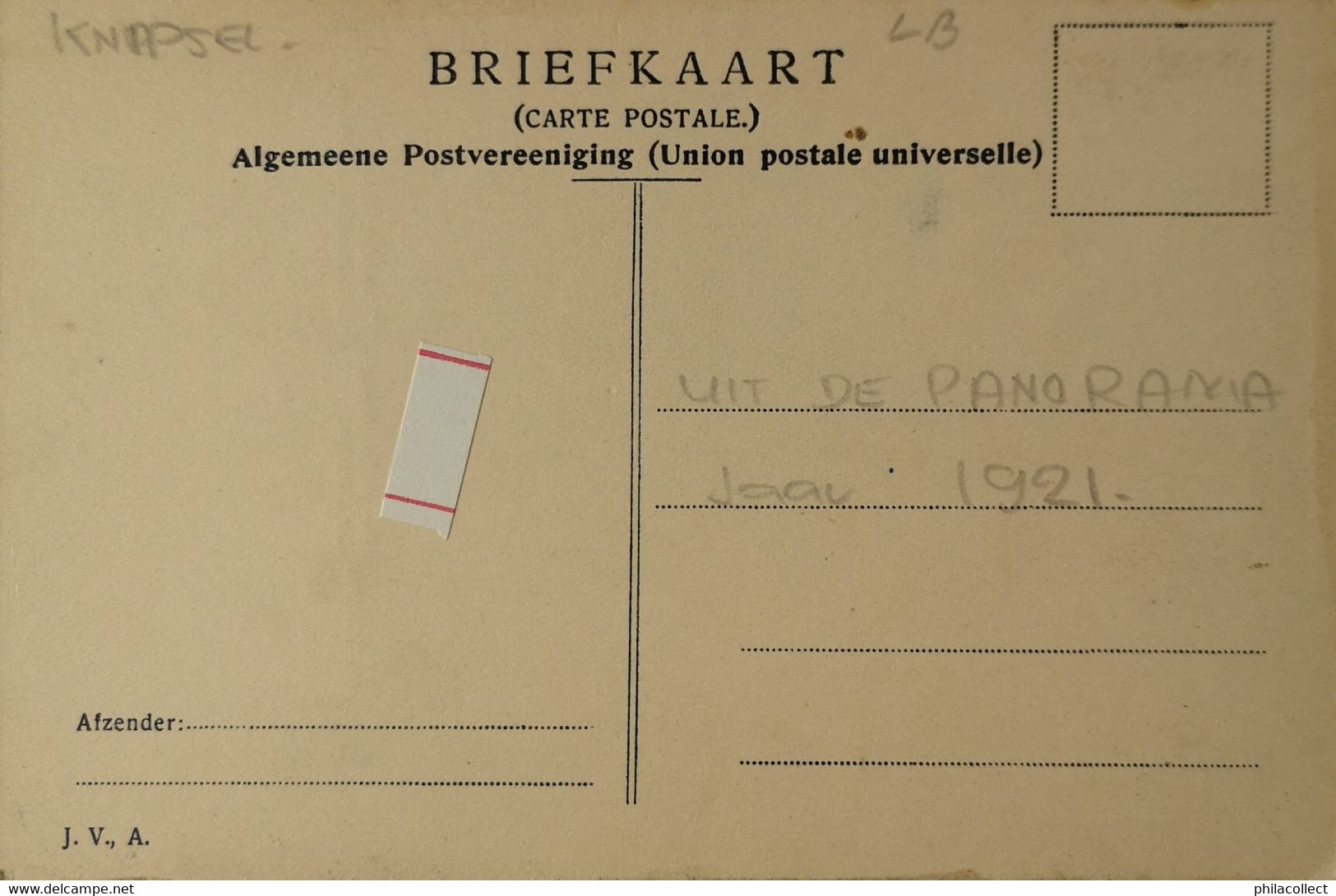 Maastricht // Grondverzakking Kemmel Straat Knipsel Panorama 1921 Geplakt Op Briefkaart 19?? VUIL - Maastricht