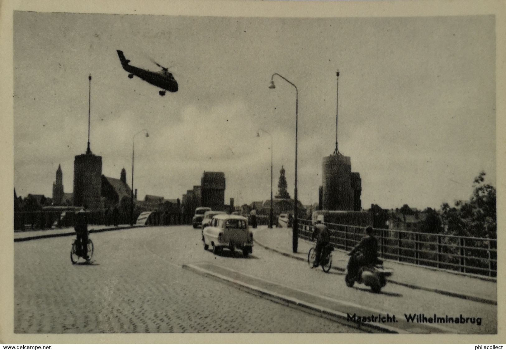 Maastricht // Wilhelminabrug Met Helicopter 1960 - Maastricht