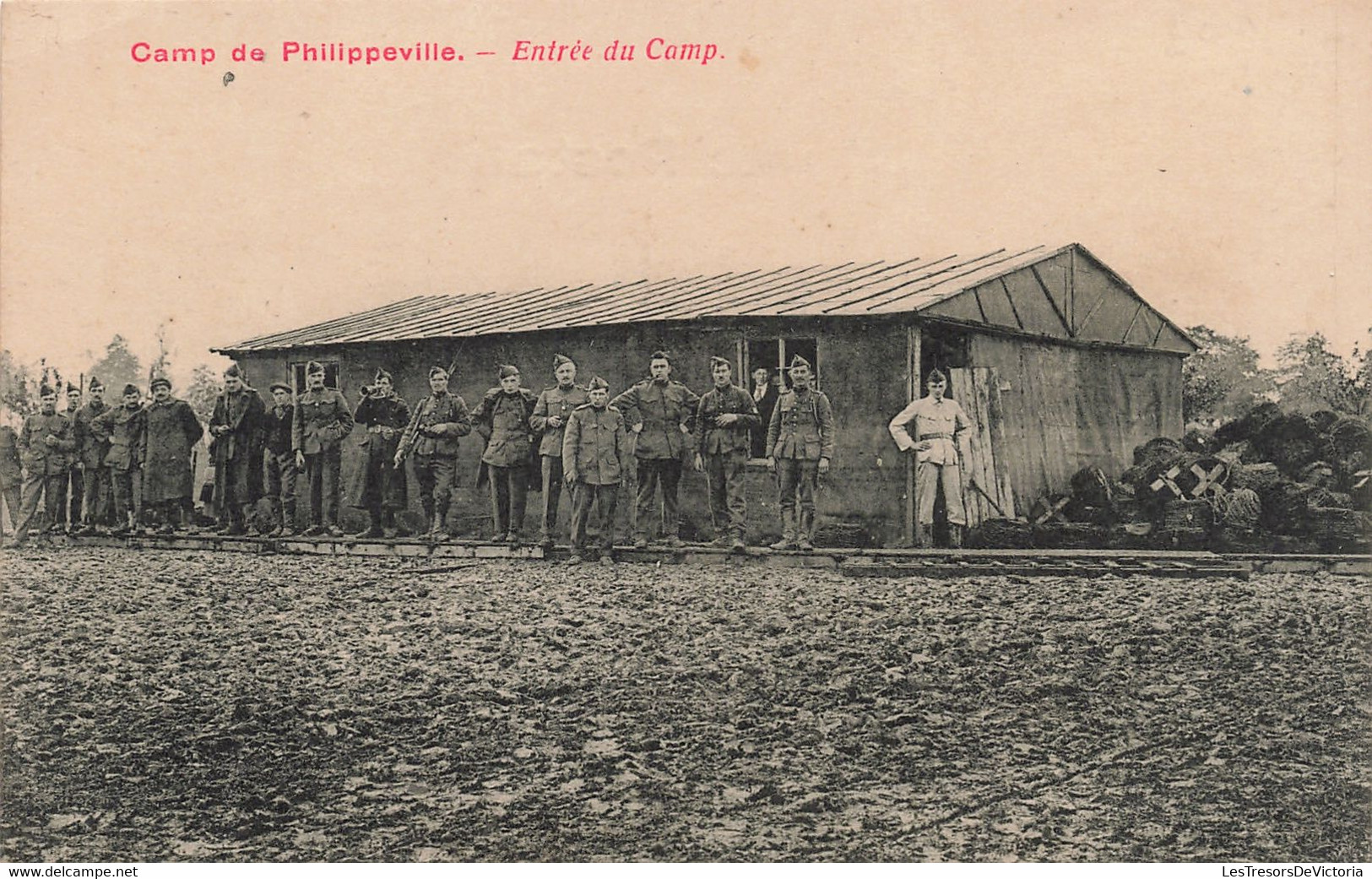 Belgique - Philippeville - Camp De Philippeville - Entrée Du Camp - Edit. C. Simon Marchal - Carte Postale Ancienne - Philippeville