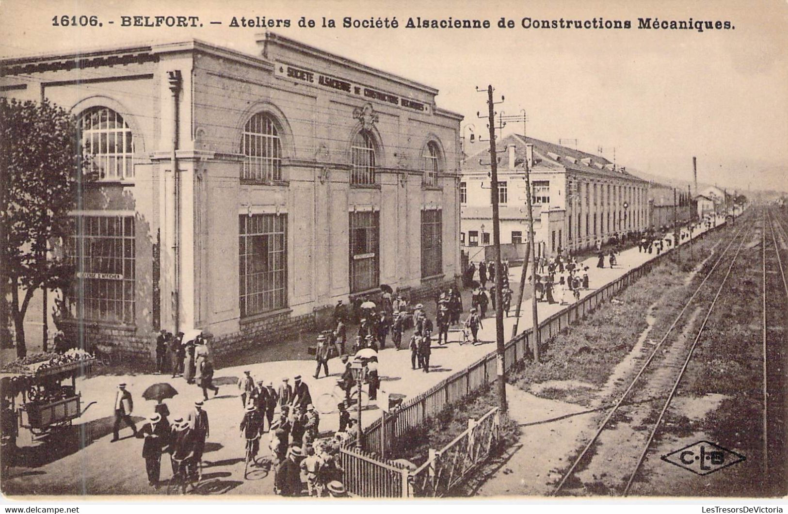 FRANCE - 90 - BELFORT - Ateliers De La Société Alsacienne De Construction Mécanique - CLB - Carte Postale Ancienne - Belfort - Stad