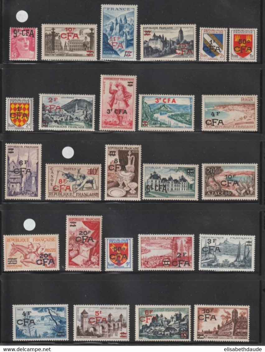 1949/1975 - COLLECTION COMPLETE AVEC POSTE AERIENNE ET TAXE ! **MNH LUXE ! 9 PAGES ! - COTE YVERT PRESQUE 2000 EUR. - Unused Stamps
