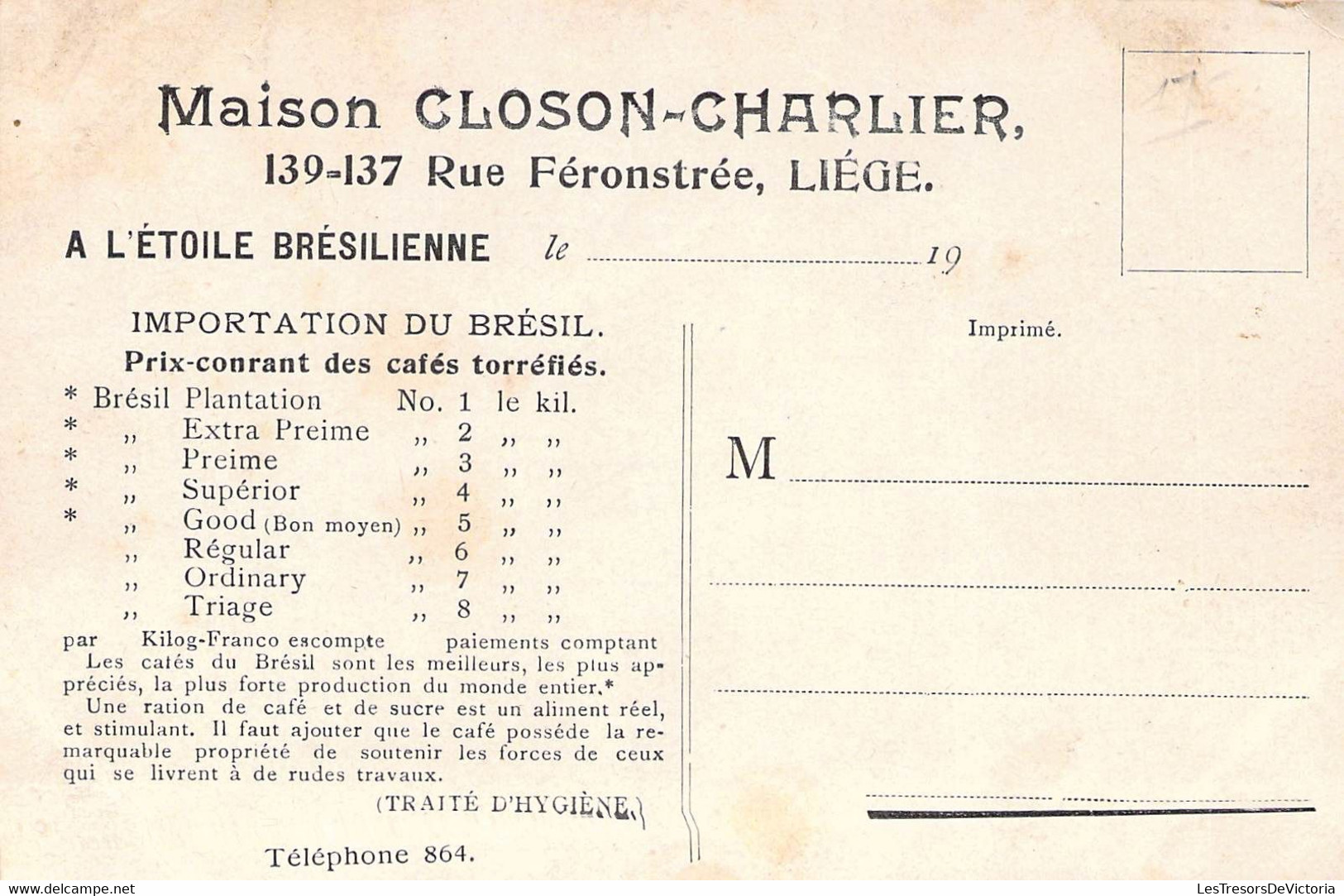 PUBLICITE - Maison Closon Charlier - Café - Illustration Signée GERSTINHAUS - Enfant Assise - Carte Postale Ancienne - Advertising