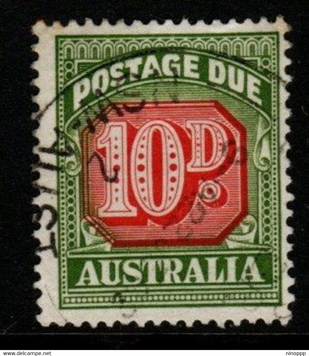 Australia Postage Due Stamps SG D139 1959 Ten Pennies No Watermark Used - Segnatasse