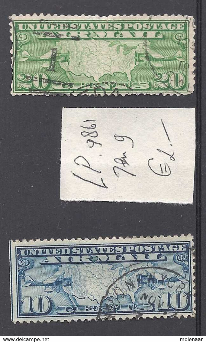 Verenigde Staten  Luchtpost Stampworld No.7 En 9 Gebruikt (9861) - 1a. 1918-1940 Oblitérés