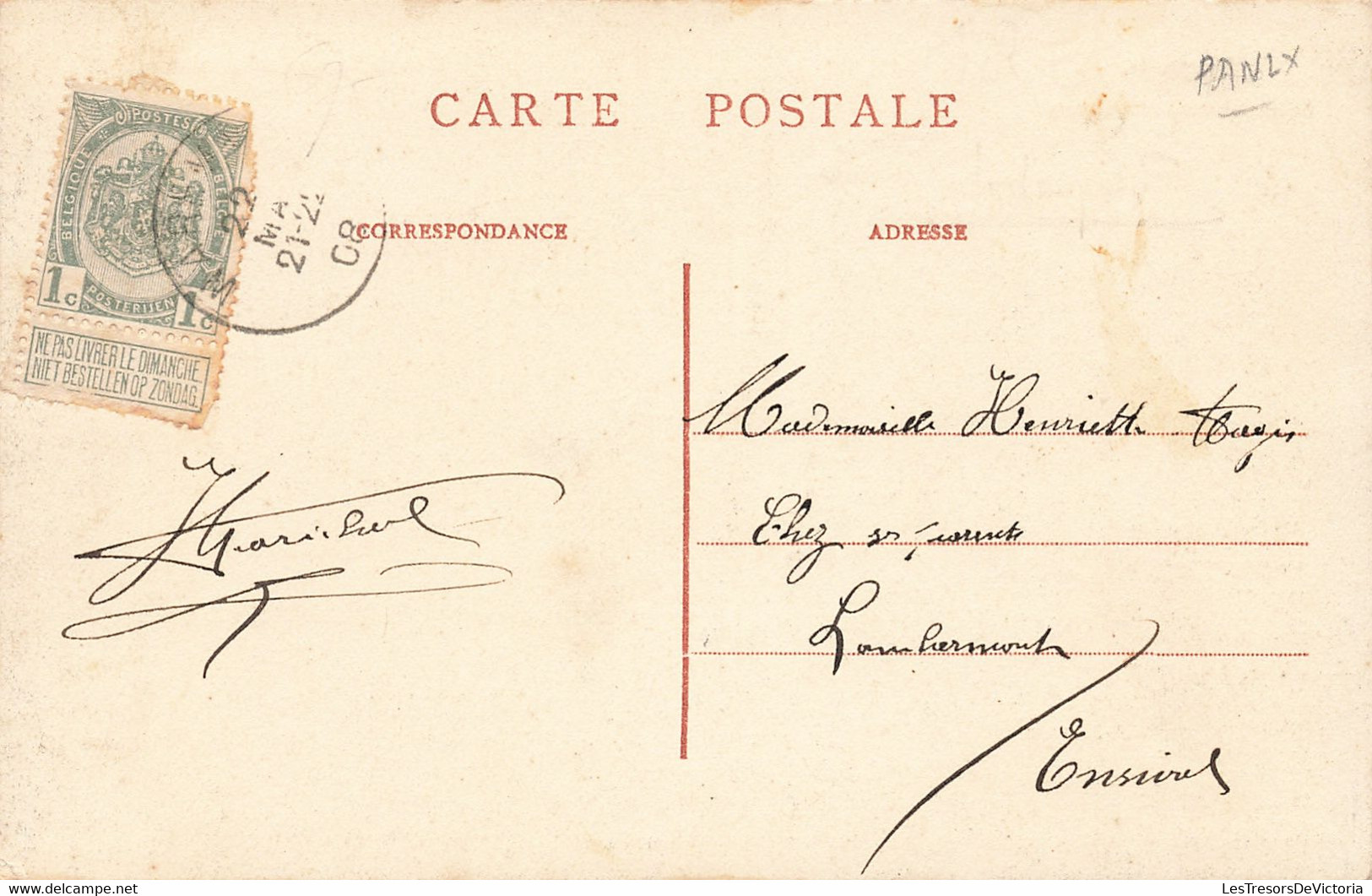 Belgique - Waremme - Villa Du Baron La Fontaine - Edit. Jeanne - Vache - Oblitéré 1908 - Carte Postale Ancienne - Borgworm